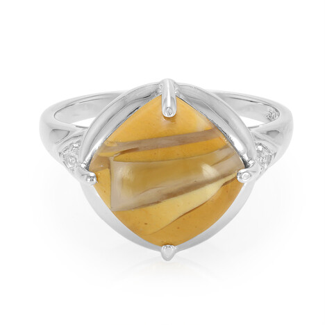 Anello in argento con Mokaite