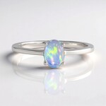 Anello in argento con Opale di Welo