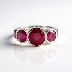 Anello in argento con Zaffiro Rosa del Madagascar (de Melo Essence)