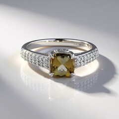 Anello in argento con Tanzanite Gialla (non riscaldata)
