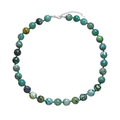 Collar en plata con Ágata de Mongolia