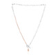 Collier en argent et Perle de culture d'eau douce rose (TPC)