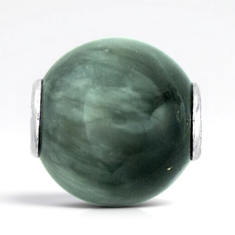 Ciondolo in argento con Quarzo Antracite Occhio di Gatto (MONOSONO COLLECTION)