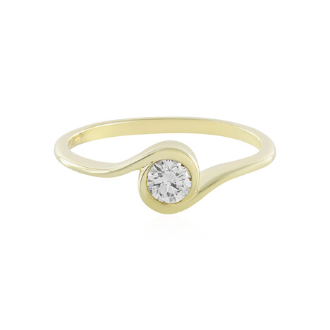 9K Flawless (F) Diamond Gold Ring (LUCENT DIAMONDS)