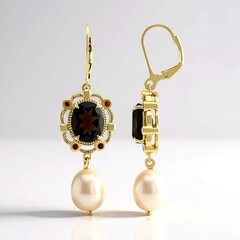 Orecchini in argento con Perla d'Acqua Dolce Bianca