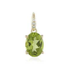 9K Peridot Gold Pendant