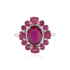 Anello in argento con Rubino del Madagascar