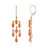 Carnelian Silver Earrings (KM by Juwelo)