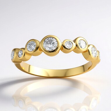 Anello in oro con Diamante SI1 (G) (Annette)