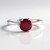Anello in argento con Rubino del Madagascar