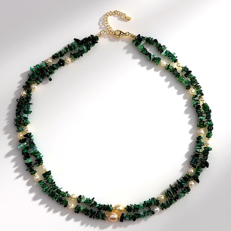 Collana in argento con Smeraldo Zambia