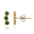 Boucles d'oreilles en or et Tsavorite du Kenya AAA  (CIRARI)