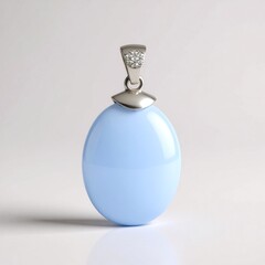 Ciondolo in argento con Calcedonio Acqua (MONOSONO COLLECTION)