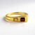 Bague en argent et Zircon acajou (MONOSONO COLLECTION)