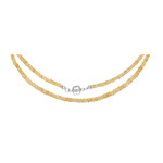 Citrin-Silberhalskette