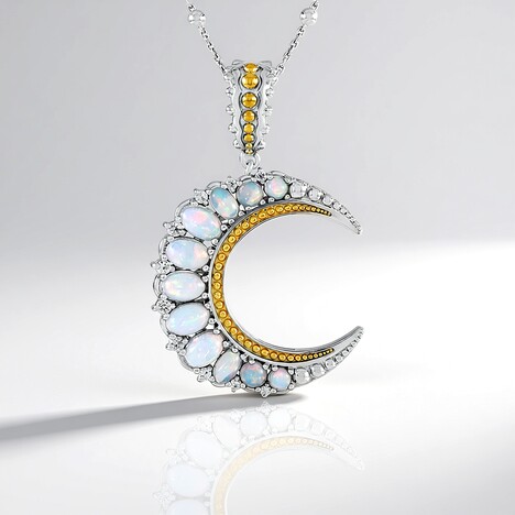 Collana in argento con Opale di Welo (Dallas Prince Designs)