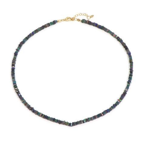 Zilveren halsketting met Mezezo opalen