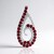 Ciondolo in argento con Spinello Rosso (de Melo Essence)
