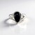 Anello in argento con Onice Nero