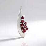 Ciondolo in argento con Spinello Rosso (de Melo Essence)