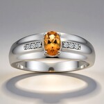 Anello in argento con Topazio Tepetate