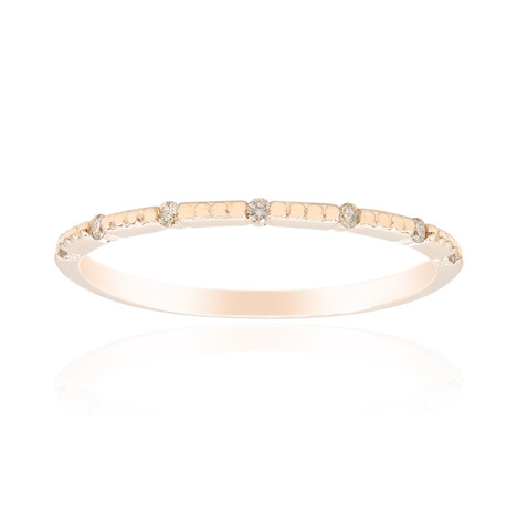 Anillo en oro con Diamante rosa de Francia de Argyle SI1 (Annette)