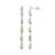 White Topaz Silver Earrings (Adela Silber)