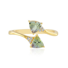 Zilveren ring met Onverhitte Tanzanieten