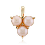 Colgante en plata con Perla durazno Freshwater (TPC)