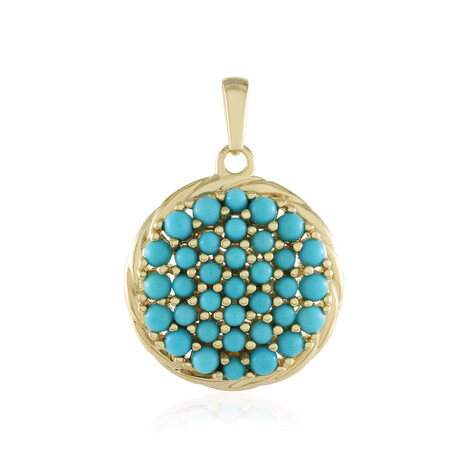 Colgante en plata con Turquesa bella durmiente