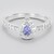 Anello in argento con Tanzanite