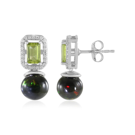 Orecchini in argento con Opale Mezezo (de Melo Essence)