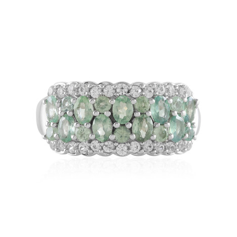 Zilveren ring met alexandrieten