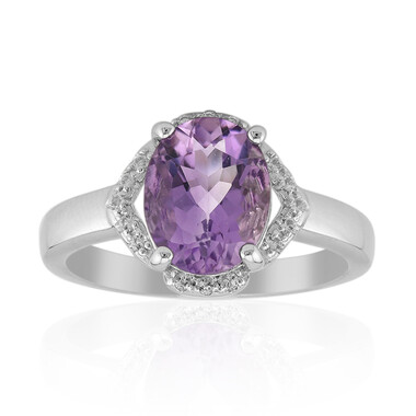 Anello in argento con Ametista