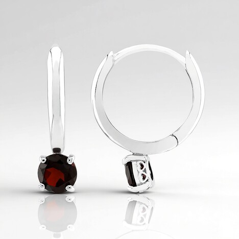 Orecchini in argento con Granato