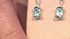 Pendientes en oro con Aguamarina de Brasill AAA