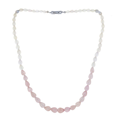 Collier en argent et Morganite