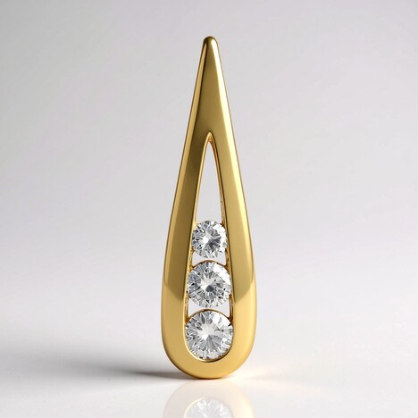 Ciondolo in oro con Diamante SI1 (G) (Annette)