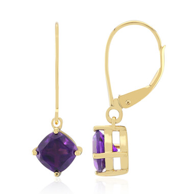 Uruguay-Amethyst-Goldohrringe
