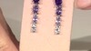 Boucles d'oreilles en argent et Améthyste de Zambie
