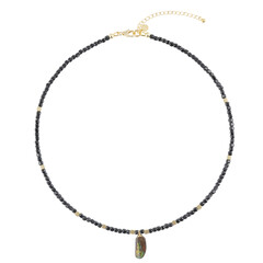 Ammolite Silver Necklace