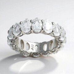 Anello in argento con Topazio Bianco