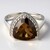 Anello in argento con Quarzo Fumè