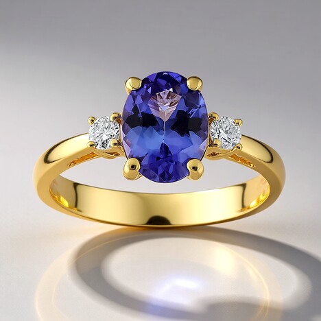 Anello in oro con Tanzanite AAA (CIRARI)