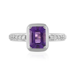 Siberian Amethyst Silver Ring