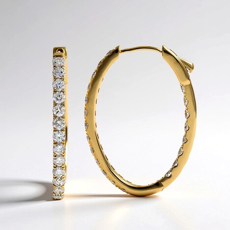 Orecchini in oro con Diamante SI2 (H) (CIRARI)