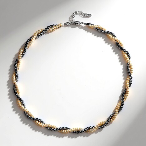 Collana in argento con Ematite Argentata