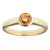 Anillo en oro con Granate mandarina (CUSTODANA)
