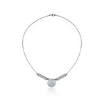 Perlmutt-Silbercollier (Bali Barong)