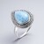 Anello in argento con Larimar